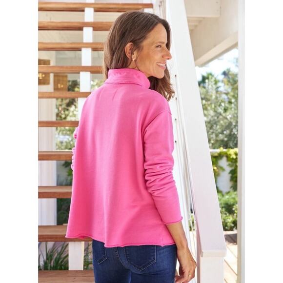 B58 Frank & Eileen Patrick Fleece Top Sweatshirt Womens Medium Rare Minimalist - Picture 2 of 8